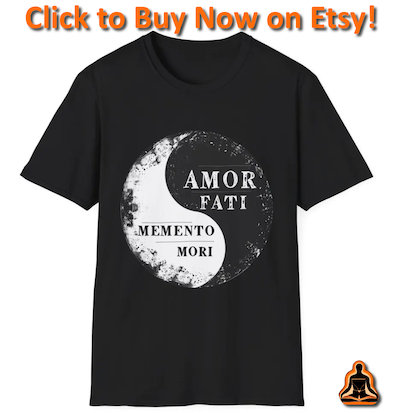 Memento Mori Amor Fati T-Shirt - Click to Buy on Etsy